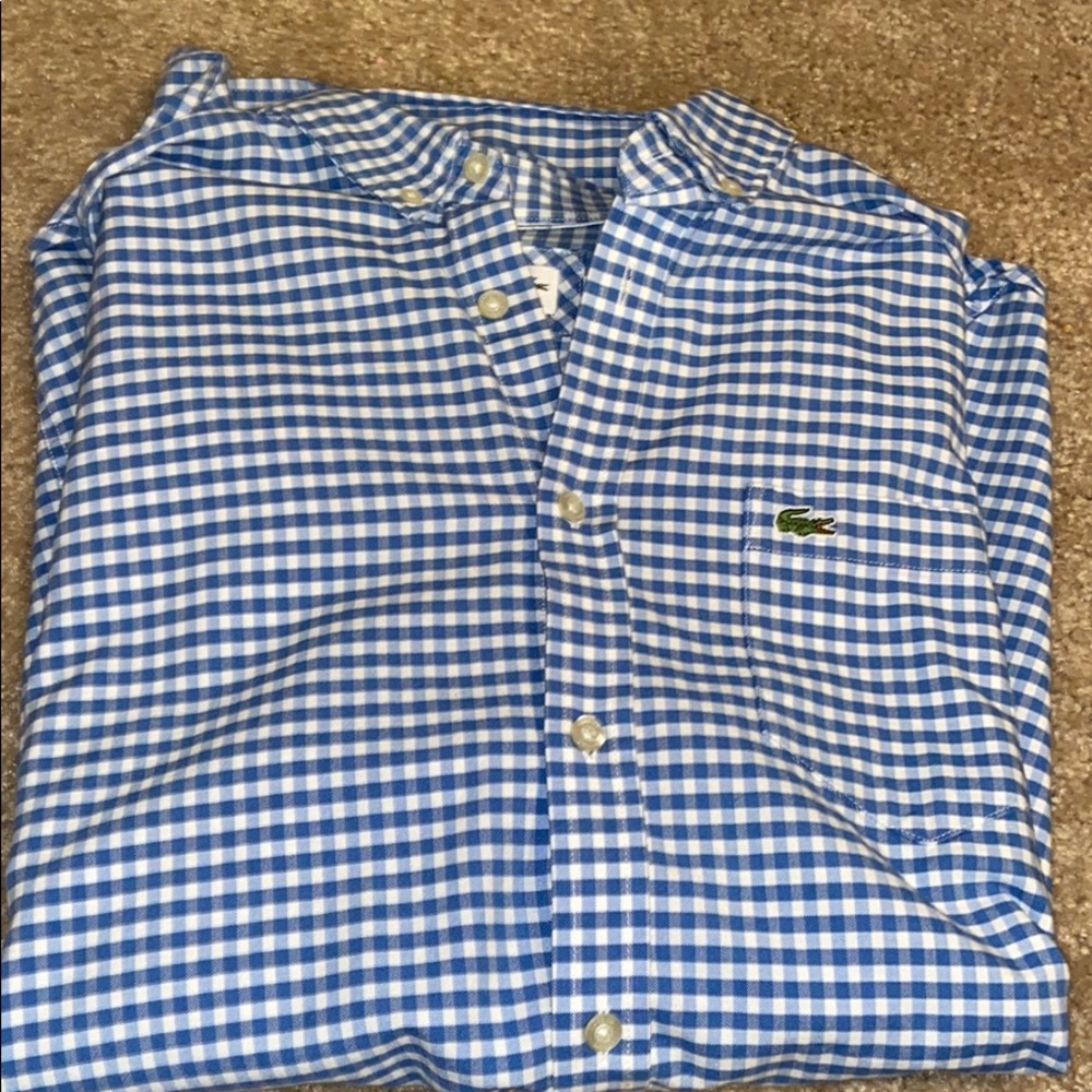 Lacoste Dress Shirt Button Up